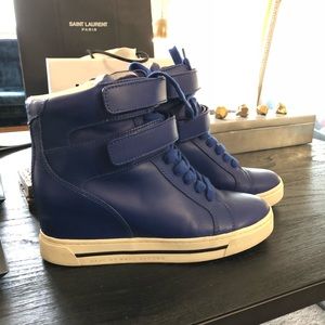 Marc By Marc Jacobs Cobalt Blue Sneaker Wedges 10